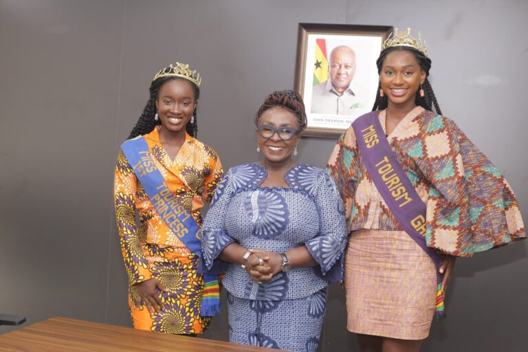 Miss Tourism Ghana Pays Courtesy Call on Minister For Tourism, Culture and Creative Arts