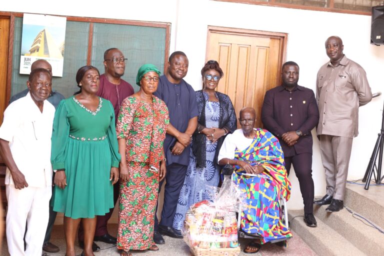 Tourism Minister Visits Music Legend Agya Koo Nimo, Reaffirms Government’s Commitment to Aged Creatives