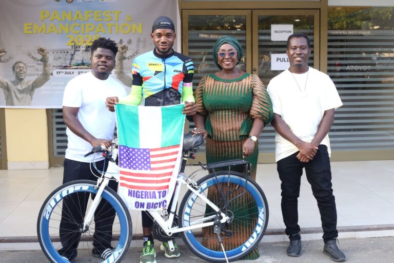 Ministry of Tourism Backs Nigerian Cyclist’s Mission to Empower African Orphans