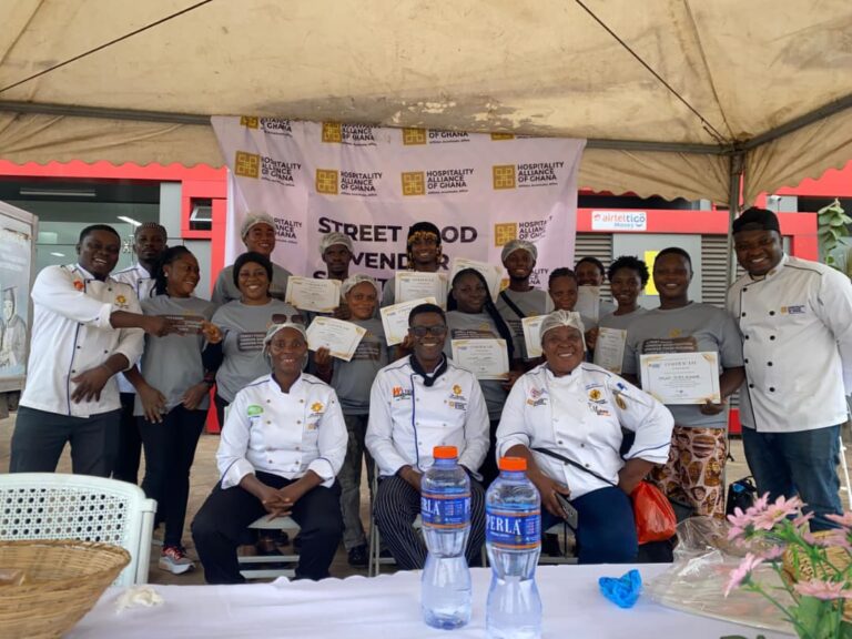 Hospitality Alliance of Ghana trains street food vendors in Madina on safety and hygiene
