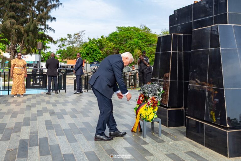 German President Visits Kwame Nkrumah Memorial Park, Pays Tribute to Ghana’s First President